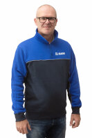 Unisex-Sweatshirt mit Reißverschlusskragen