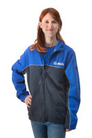 Zweifarbige, umweltfreundliche Unisex-Fleecejacke