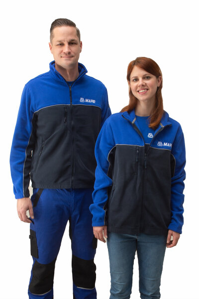 MAPEI Unisex Fleecejacke zweifarbig
